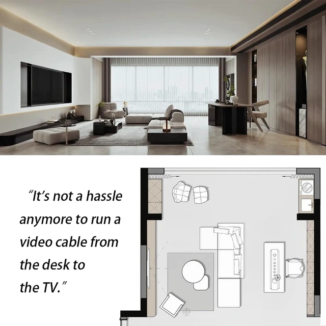 Alt view image 5 of 7 - Uni-Directional HDMI 2.1 48Gbps Active Optical Cable