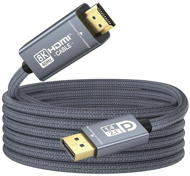 Main image of Active DisplayPort to HDMI 2.1 Cable 8K@60Hz 4K@144Hz 10ft for PC Monitor