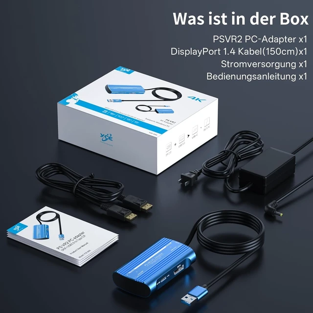 Alt view image 2 of 7 - YCE PSVR2 PC Adapter for PlayStation VR2 and AR Glasses