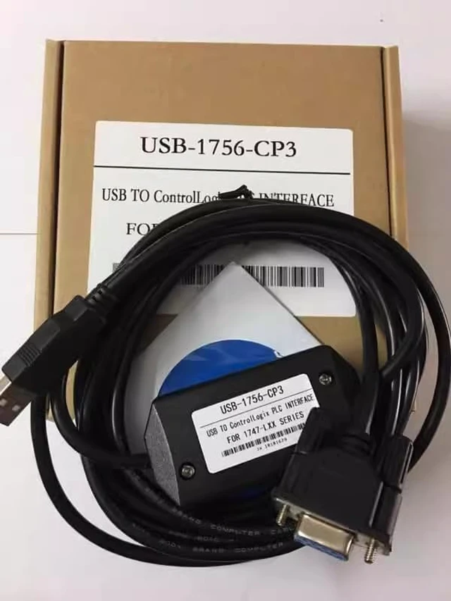 Alt view image 3 of 6 - USB Programming Cable USB-1756-CP3 for Allen Bradley PLC ControlLogix Series Download Cable, 6 FT, Black
