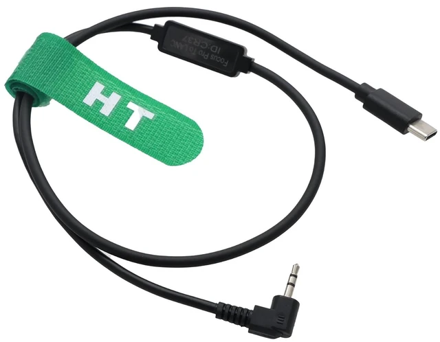 Main image of HangTon Run Stop Control Cable USB-C LANC 2.5mm for DJI Focus Pro Motor to Sony CineAltaB FX9 FX6, Canon C500II C400 C70, Blackmagic BMCC URSA Mini Pro, Panasonic EVA1 BGH1, Z CAM Camera, 50cm