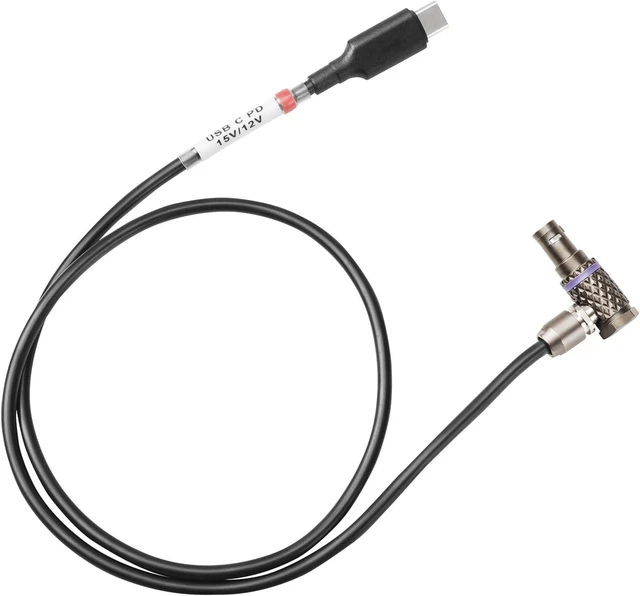 Main image of USB-C PD 45W to 2-Pin Right-Angle Power Cable, 24 in