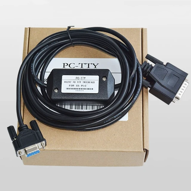Alt view image 3 of 7 - PC-TTY Programming Cable 6ES5734-1BD20 for S5 PLC, RS232 to TTY Adapter, DB9 to DB15 Cable
