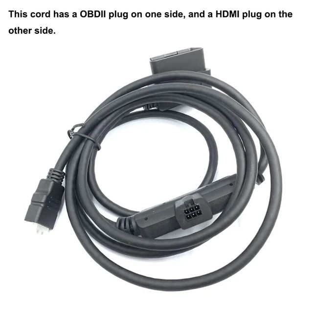 Alt view image 2 of 7 - MOCW Interface Cable OBDII HDMI Plug Monitor Fit for Edge CS2 CTS2 CTS3 Replace H00008000