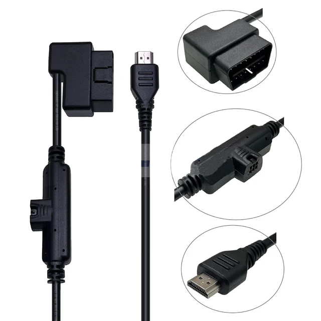 Alt view image 3 of 7 - MOCW Interface Cable OBDII HDMI Plug Monitor Fit for Edge CS2 CTS2 CTS3 Replace H00008000