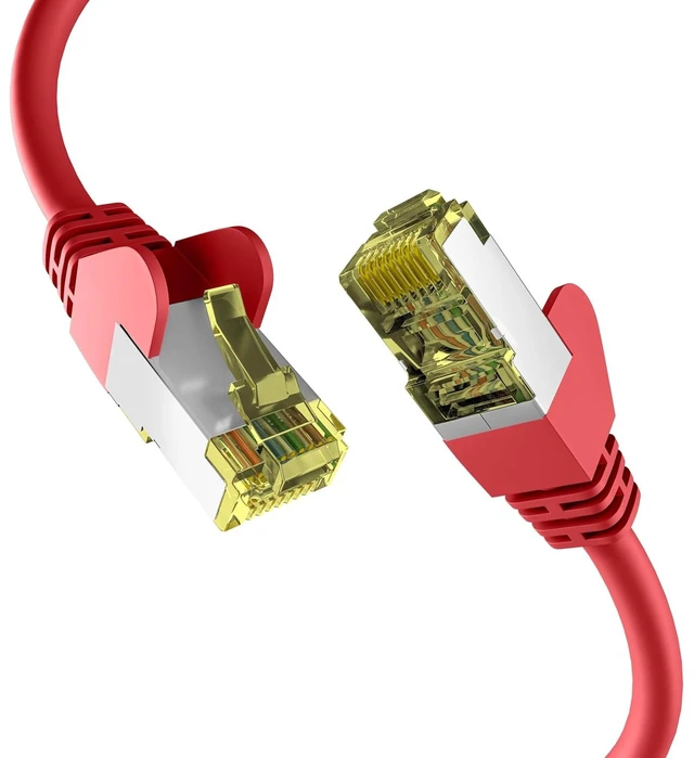 Main image of EFB-Elektronik - CAT. 6a Network Cable up to 10 Gbit - 30 m LAN Cable Ethernet Cable Patch Cable with Jack/Kink Protection - RJ45 Connection, S/FTP PIMF Shielding - red