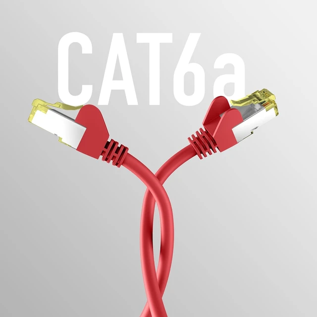 Alt view image 5 of 5 - EFB-Elektronik - CAT. 6a Network Cable up to 10 Gbit - 30 m LAN Cable Ethernet Cable Patch Cable with Jack/Kink Protection - RJ45 Connection, S/FTP PIMF Shielding - red