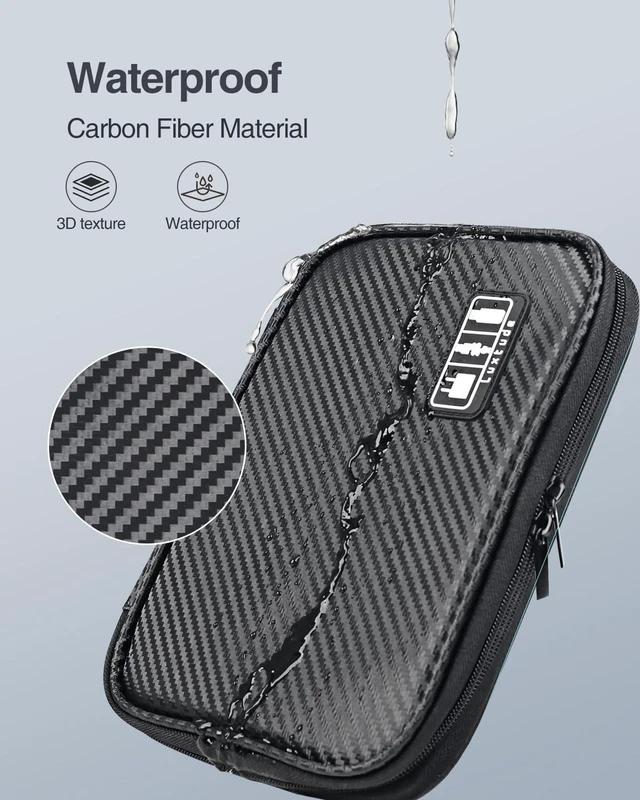 Alt view image 3 of 7 - Luxtude Cord Organizer Travel, Cable Organizer Bag, Electronic Organizer Travel Case for Chargers and Cords, Tech Bag & Charger Case Essentials