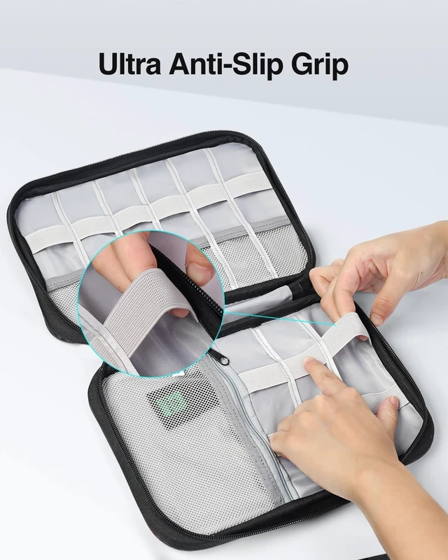 Alt view image 4 of 7 - Luxtude Cord Organizer Travel, Cable Organizer Bag, Electronic Organizer Travel Case for Chargers and Cords, Tech Bag & Charger Case Essentials