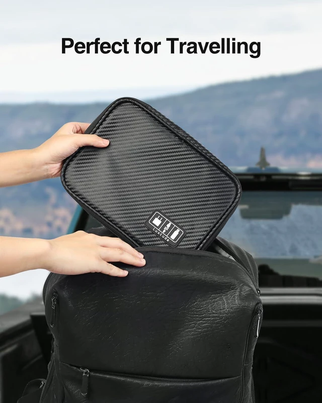 Alt view image 7 of 7 - Luxtude Cord Organizer Travel, Cable Organizer Bag, Electronic Organizer Travel Case for Chargers and Cords, Tech Bag & Charger Case Essentials
