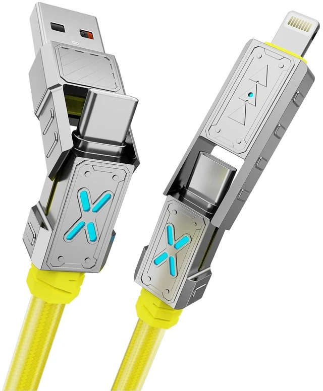 Main image of 4-in-1 USB C to Lightning Cable 240W Fast Charging Cable USB to USB C Cord Compat. for iPhone Charger 5ft USB A to USB C Cord Compat. with iPhone 18 17 16 15 14 13 Pro Max iPad MacBook