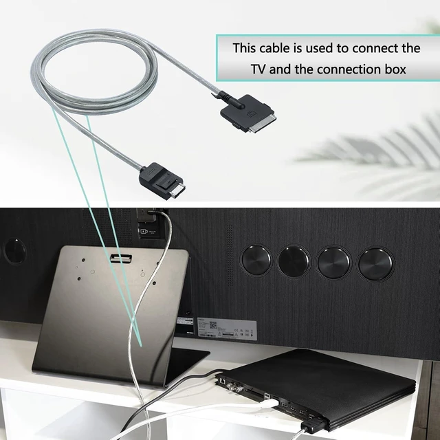 Alt view image 3 of 6 - 2.5m /8.2ft BN39-02688B One Connect Cable Compatible with Samsung TV