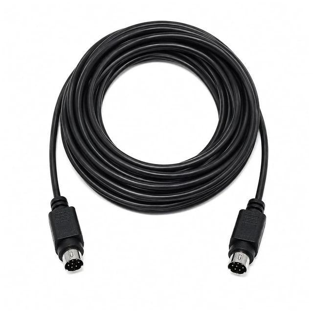 Main image of Wirenest 50ft VISCA PTZ Daisy Chain Camera Control Cable for Sony EVI/BRC/SRG Series RS232 8 Pin Mini DIN to 8 Pin Mini DIN Serial
