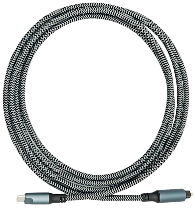 Alt view image 3 of 7 - Fiber Optical Digital Sound Cable USB C to SPDIF Converter Transmission Adapter USB C to Optical Sound Cable for Computer Laptop Accessories