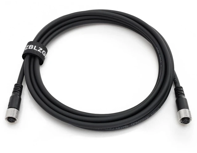 Alt view image 2 of 6 - M12 4 Pin Male Female Actuator Sensor Signal Cable (Female to Female, 40M/131.2FT)