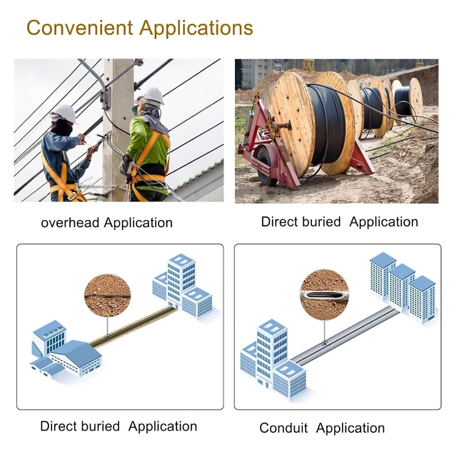 Alt view image 6 of 6 - LC to LC Fiber Optic Cable Internet 125m/410ft, LSZH Armored Duplex Fiber Optic Internet Cable 2 Core OS2 9/125um Single Mode Fiber Patch Cable OD-5mm,UPC Outdoor Fiber Patch Cable