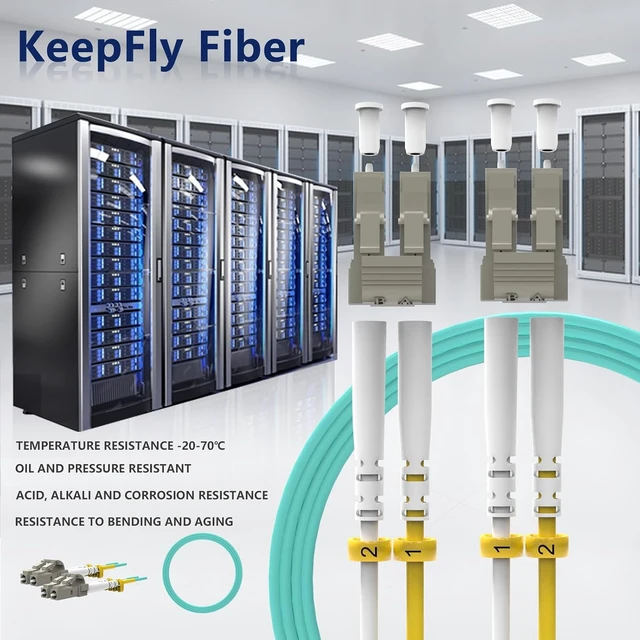 Alt view image 6 of 7 - OM4 LC to LC Fiber Patch Cable 200m/656ft