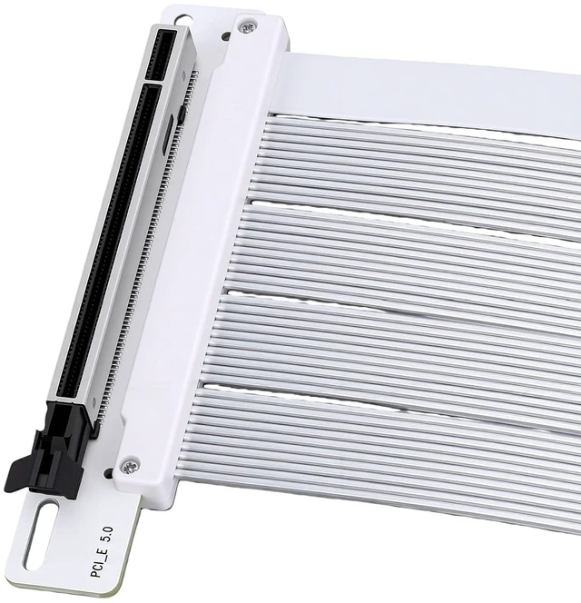 Alt view image 7 of 7 - Zunate PCI E 5.0 X16 Riser Cable for RTX 4090 5090 GPU Extension