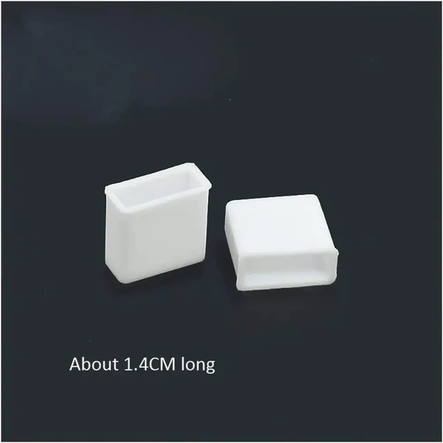 Alt view image 7 of 7 - 20 pcs Silicone USB Male Dust Cover Solid Color Anti-Dust Plug Stopper Charging Extension Transfer Data Cord Line Plug Cap Cover(Black)