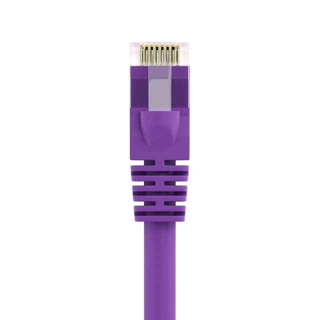 Alt view image 4 of 4 - uCore 20 Pack - 10ft Cat 6 Ethernet Cable Bubble Boot, 24AWG, Booted, Cat6 Patch Cable, Molded, Cat6 Patch Cord, 10 Foot, Purple