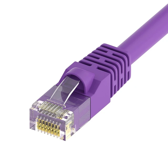 Alt view image 3 of 4 - uCore 20 Pack - 10ft Cat 6 Ethernet Cable Bubble Boot, 24AWG, Booted, Cat6 Patch Cable, Molded, Cat6 Patch Cord, 10 Foot, Purple
