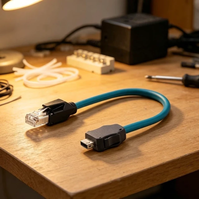 Alt view image 5 of 7 - Cat6 Ethernet Cable 1M RJ45 to IX Connector