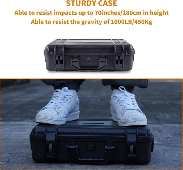 Alt view image 4 of 6 - Portable Storage Box for U.S. Version Starlink Mini Kit - Waterproof Carrying Case Compatible with Starlink Dish, Router, and Accessories, Ideal for Travel and Camping (Black)