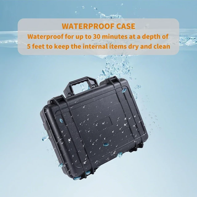 Alt view image 5 of 6 - Portable Storage Box for U.S. Version Starlink Mini Kit - Waterproof Carrying Case Compatible with Starlink Dish, Router, and Accessories, Ideal for Travel and Camping (Black)