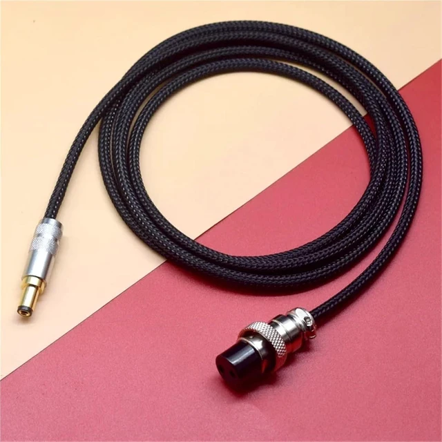 Alt view image 4 of 5 - HiFi Audio DIY Aviation DC Connector to 2.1mm 2.5mm Power Supply DC Cable line Oxygen-Free Copper high Current DC Power Cord(to 5.5 2.5mm,4m)