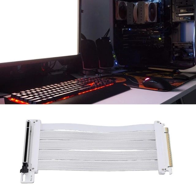 Alt view image 7 of 7 - SENECESLI PCI E 5.0 X16 Riser Cable for 4090 5090 Graphics Cards