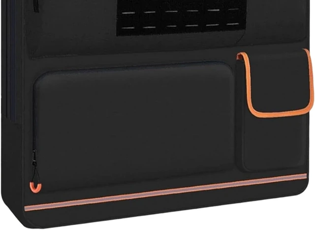 Alt view image 7 of 7 - Solar Panel Organizer Bags Portable Padded Carrier with Orange Lining