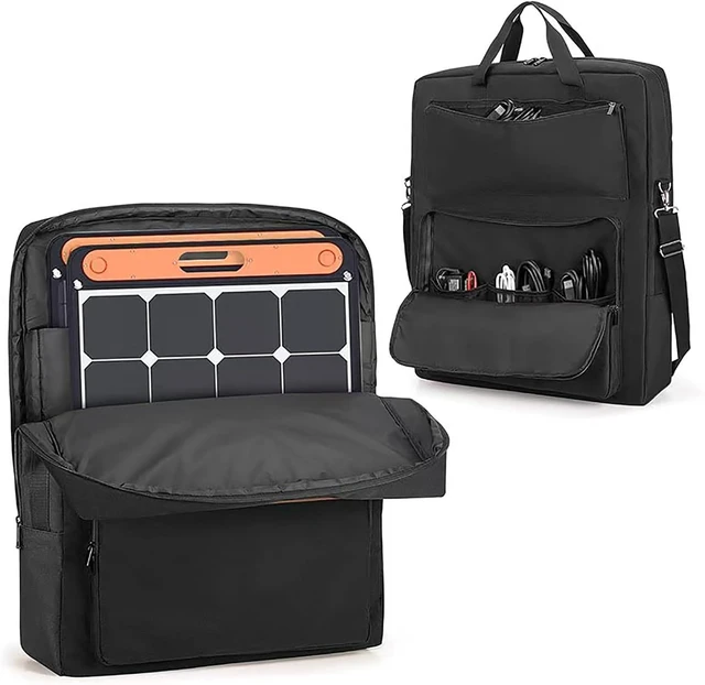 Alt view image 5 of 7 - Panel Gear Bag with Multiple Compartments and Front, Black