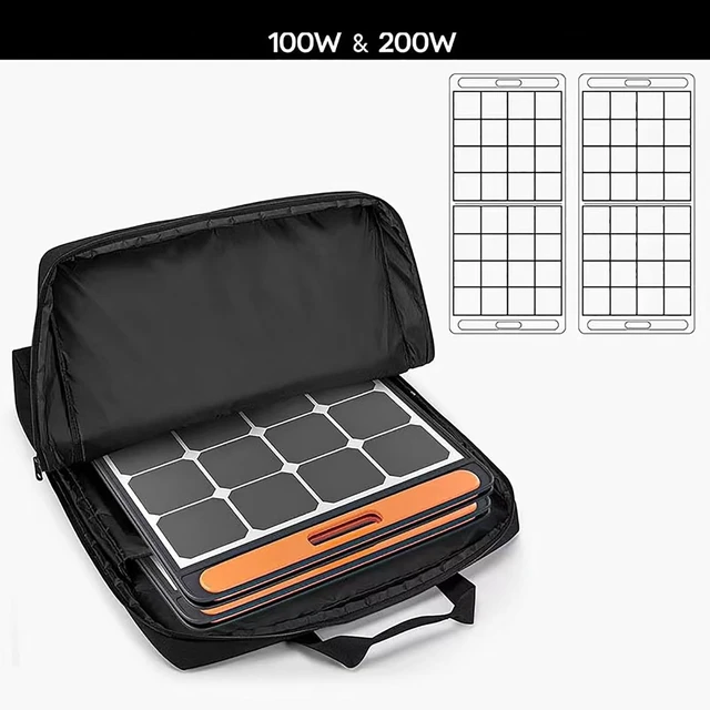 Alt view image 7 of 7 - Panel Gear Bag with Multiple Compartments and Front, Black
