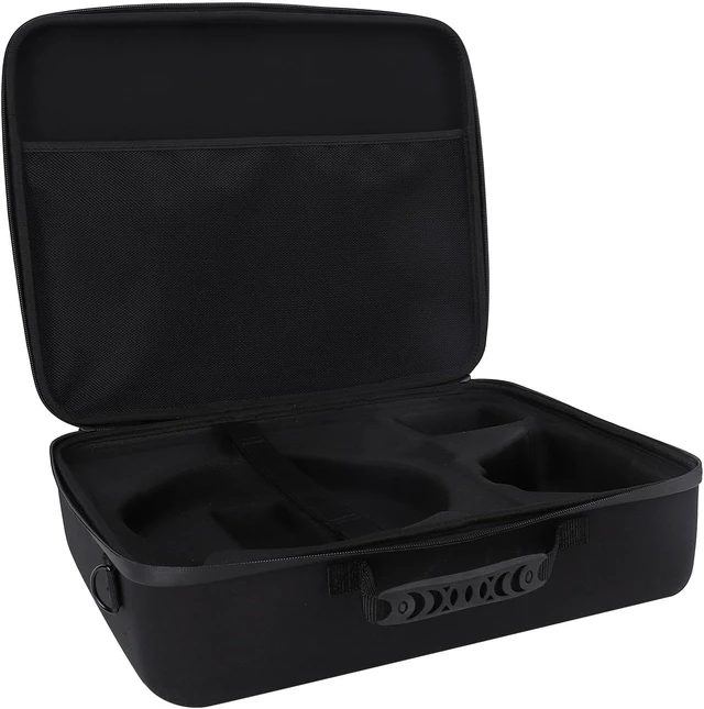 Alt view image 3 of 7 - Jiawu EVA Storage Bag, Molded Compartments Hard Shell Impact Resistant Portable Carrying Case, Mini Antenna Case with Shoulder Strap Zippered Pouch for Electronics Travel Outdoor