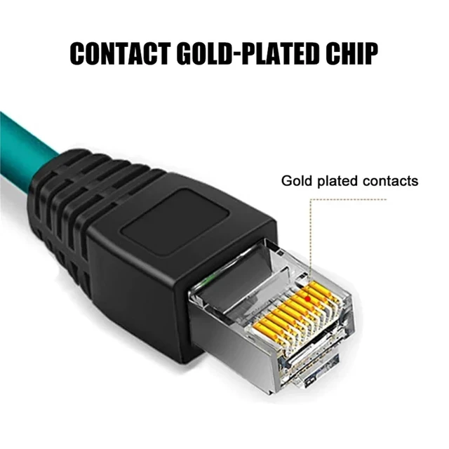 Alt view image 4 of 7 - M12 8pin X-Code Male Connector to RJ45 Encoding Line Industrial Ethernet X-Type Network Cable 8-Code Shield Cat6 Kilomega Wire(8pin Straight Head,10 Meters)
