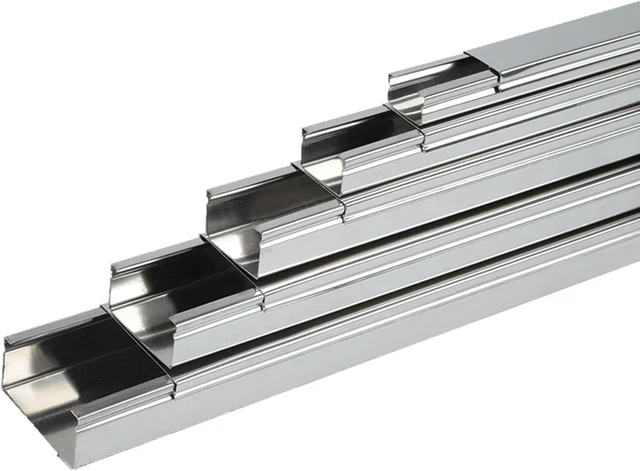 Main image of Mini Wire Cable Trunking Outdoor with Cord Cover Raceway Stainless Steel 1M