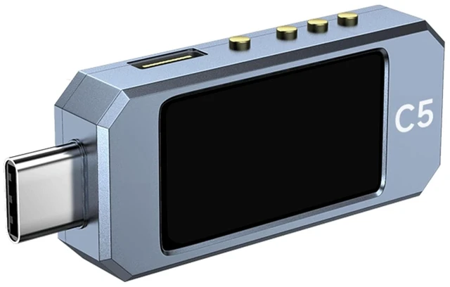 Alt view image 4 of 7 - Professional USB C 3.1 Power Meter, Digital Multimeter with DC48V Capacity, Color Display and Temperature Sensors Fast Speed