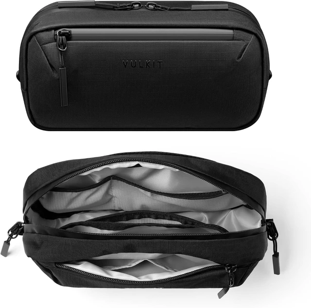 Main image of VULKIT Electronic Organizer Bag for Travel, Water Resistant & Scratch Resistant, Tech Pouch Storage Bag for Cables, Charger, Cord, Power Bank, Accessories & Travel Essentials