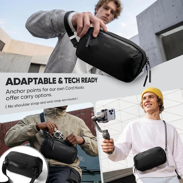 Alt view image 2 of 7 - VULKIT Electronic Organizer Bag for Travel, Water Resistant & Scratch Resistant, Tech Pouch Storage Bag for Cables, Charger, Cord, Power Bank, Accessories & Travel Essentials