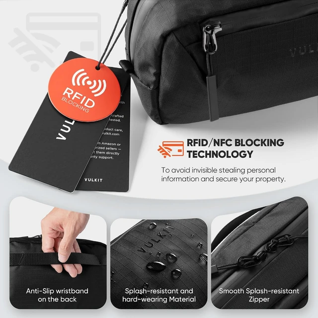 Alt view image 4 of 7 - VULKIT Electronic Organizer Bag for Travel, Water Resistant & Scratch Resistant, Tech Pouch Storage Bag for Cables, Charger, Cord, Power Bank, Accessories & Travel Essentials