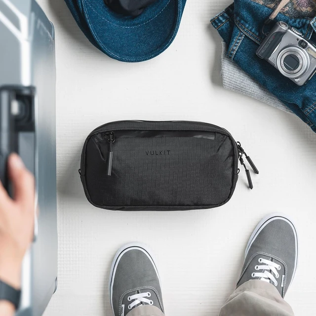 Alt view image 7 of 7 - VULKIT Electronic Organizer Bag for Travel, Water Resistant & Scratch Resistant, Tech Pouch Storage Bag for Cables, Charger, Cord, Power Bank, Accessories & Travel Essentials