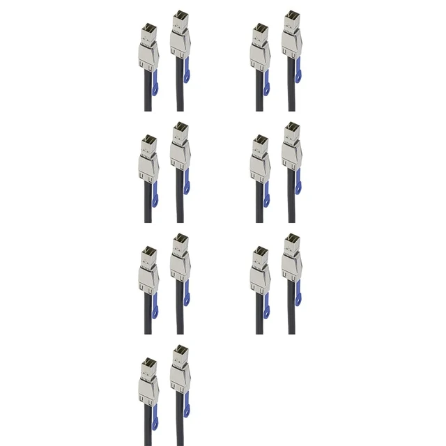 Alt view image 5 of 7 - 12Gbps Cable SFF-8644 Male to Male 28AWG Tinned Copper Conductor for Servers and Storage Connection Cable