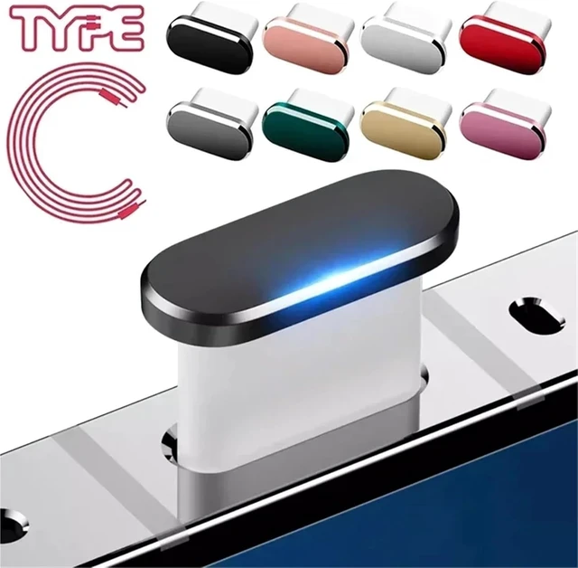 Alt view image 4 of 7 - USB Cover Cap 30PCS Metal Type-C Dust Plugs for USB Charging Port Protection Caps(Gray)