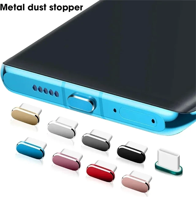 Alt view image 5 of 7 - USB Cover Cap 30PCS Metal Type-C Dust Plugs for USB Charging Port Protection Caps(Gray)