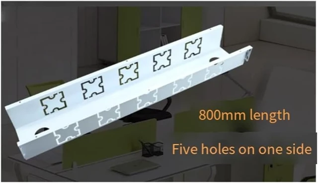Alt view image 4 of 6 - Desk Cable Holder 86 Panel Sockets Steel Box for Power Strips