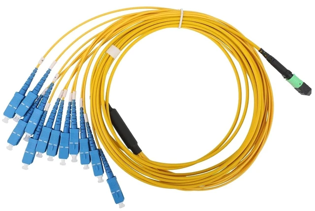 Main image of 12 Fiber MPO to SC/UPC Breakout Cable Single Mode Type B Polarity 1M