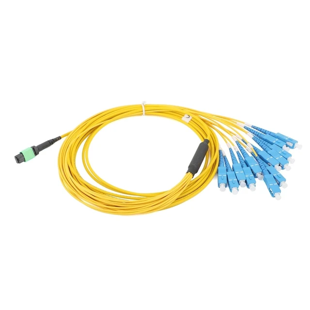 Alt view image 6 of 6 - 12 Fiber MPO to SC/UPC Breakout Cable Single Mode Type B Polarity 1M