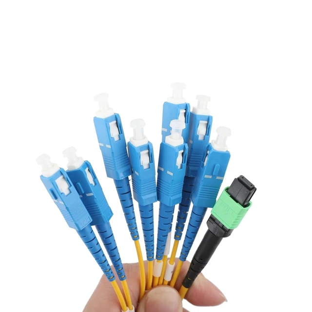 Alt view image 2 of 6 - 12 Fiber MPO to SC/UPC Breakout Cable Single Mode Type B Polarity 1M