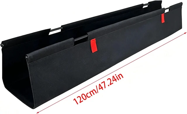 Alt view image 3 of 7 - 28 Inch Metal Frame Under Desk Cord Tray with Rubber Guards