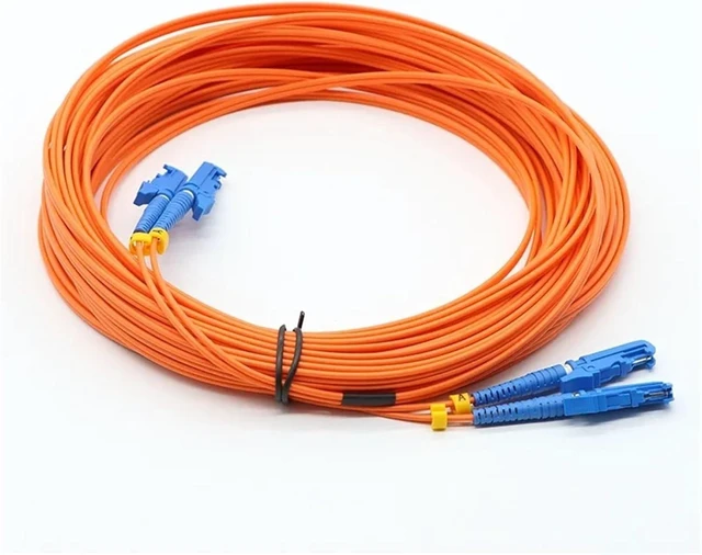 Alt view image 3 of 6 - OM2 E2000 Fiber Optic Patch Cord 1M to 100M Duplex LC FC ST A MM(20M 5pcs,E2000A-SC OM2)